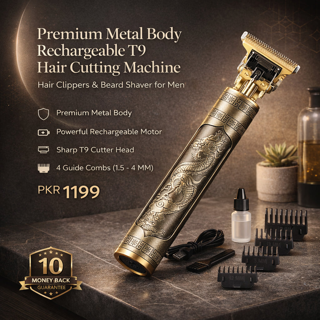 T9 Hair Cutting Machine Hair Clippers Rechargeable Beard Shaver